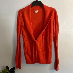 Mossimo Supply Co Women’s Cardigan Medium Orange